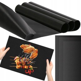 Grilio kilimėlis 6 vnt 40x33 tefloninis kepimo kilimėlis