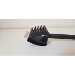 3in1 ilgio grilio valymo šepetys