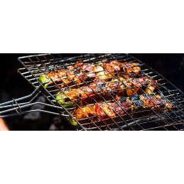 Dvigubos grilio grotelės 31x19cm