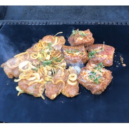 Grilio kilimėlis, tefloninis bbq kepimo kilimėlis - rinkinyje iš 3 vnt