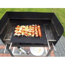 Grilio kilimėlis, tefloninis bbq kepimo kilimėlis - rinkinyje iš 3 vnt