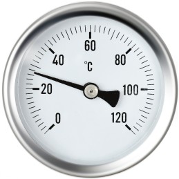 Apvalus ciferblatas termometras 63mm 1 2 centrinio šildymo krosnys