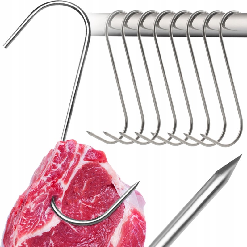 Stiprūs rūkymo kabliukai mėsai rūkyti, 15 vnt