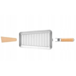 Grilio keptuvė daržovėms, mėsai ir mentele