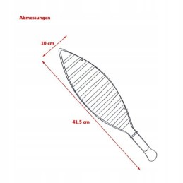 Žuvies kepimo grotelės 41 x 13 cm pagrindinės grotelės