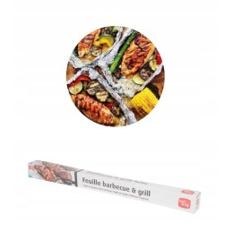Maistinė aliuminio folija griliui, storas 8 metrų ritinys