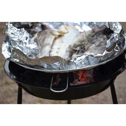 Maistinė aliuminio folija griliui, storas 8 metrų ritinys