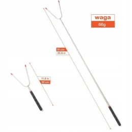 Teleskopinis, sulankstomas dešrelių pagaliukas laužui