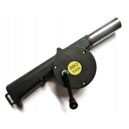 Hand-held grill fan