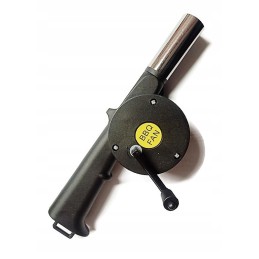 Hand-held grill fan