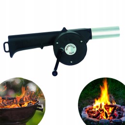 Hand-held grill fan