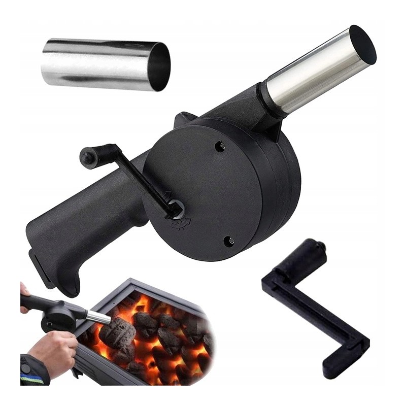 Rankinis pūtiklis židinio griliui