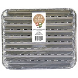 4 aliuminio grilio padėklų rinkinys, arpex, patvarus ir patogus