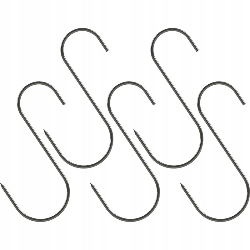 Rūkyklos kabliukai, tradicinės formos, 5 vnt