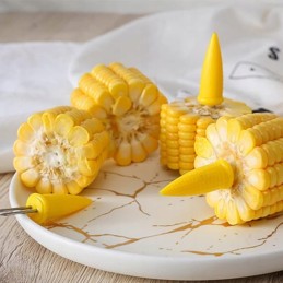 10 vnt. nerūdijančio plieno kukurūzų iešmo laikiklio rinkinys