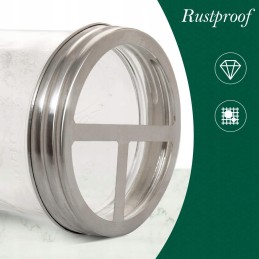 Mason jar stiklinis indas dantų šepetėliams