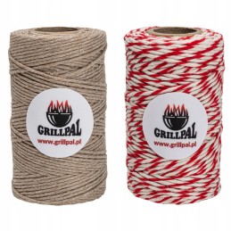 Medvilniniai mėsos siūlai, balti ir raudoni, 500g/0,5kg, grillpal sertifikatas