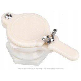 Baltas plastikinis vožtuvas