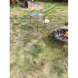 Dešros lazdelės laužui, 120 cm, 10 vnt, grilis su