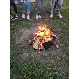 Laužo lazdelės dešros šakutės šakutės 120 10 vnt