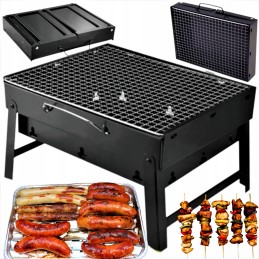 Turistinis grilis, kelioninis lagaminas, mazas, sulankstomas, nešiojamas kepsnys su grotelėmis