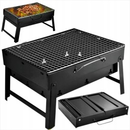 Turistinis grilis, kelioninis lagaminas, mazas, sulankstomas, nešiojamas kepsnys su grotelėmis