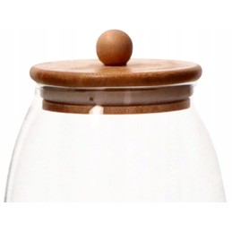 Asc20737 stiklinis indas su dangteliu - 1 l