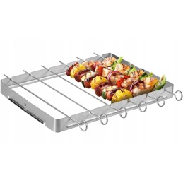 6 vnt kebabų iešmeliai su grillmeisterio rėmeliu