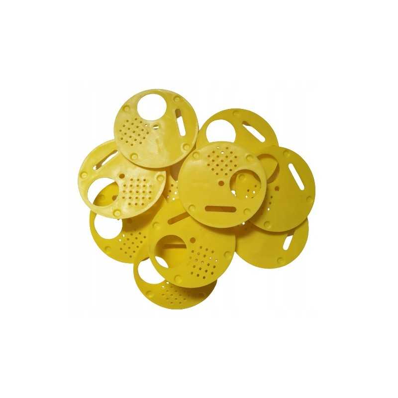 Apskritimas, žiedai vestuvių gatvėms, 10 vnt. geltona - ø70mm