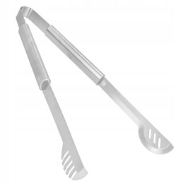 Virtuvinės mėsos kepsninės žnyplės, ilgio 44 cm, serviravimui, tvirto plieno