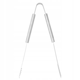 Virtuvinės mėsos kepsninės žnyplės, ilgio 44 cm, serviravimui, tvirto plieno