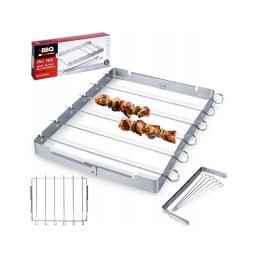 Plieniniai iešmeliai iešmams su grilio rėmu