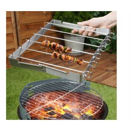 Plieniniai iešmeliai iešmams su grilio rėmu