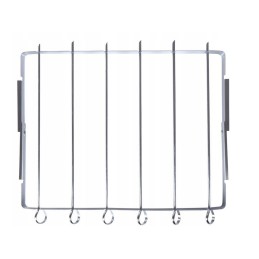 Plieniniai iešmeliai iešmams su grilio rėmu