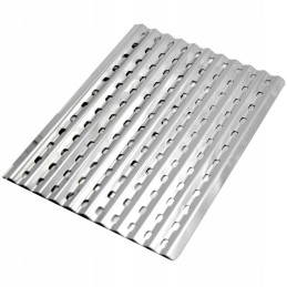 2x grilio lėkštė mėsai, dešrelėms, žuviai, daržovėms kepti, plokščia, gofruota