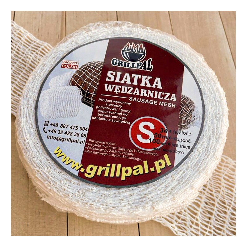 Baltos mėsos tinklelis 50m, dydis S 100 36