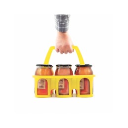 Krepšelis (krepšelis) medaus stiklainiams transportuoti