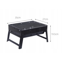 Turistinis grilis sulankstomas nešiojamas lagaminas mažas anglių sodas