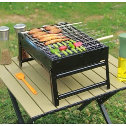 Turistinis grilis sulankstomas nešiojamas lagaminas mažas anglių sodas