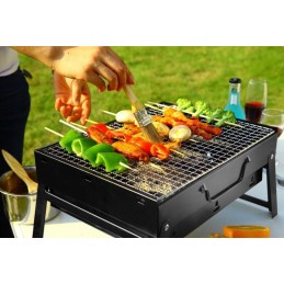 Turistinis grilis sulankstomas nešiojamas lagaminas mažas anglių sodas