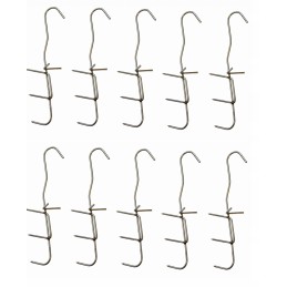 Trigubi žuvies rūkymo kabliukai rūkykloms - 10 vnt