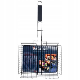 Grotelės mėsai, žuviai, daržovėms kepti, uždaros grotelės, grilio krepšelis