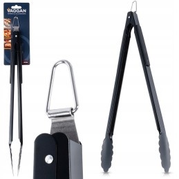 Plieninės virtuvės grilio žnyplės, skirtos griliui patiekti, 51 cm