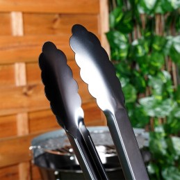 Plieninės virtuvės grilio žnyplės, skirtos griliui patiekti, 51 cm