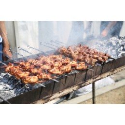 Plieniniai iešmeliai kebabams kepti