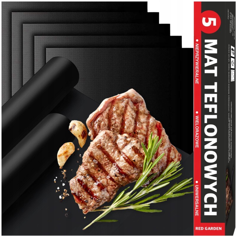 Tefloniniai grilio padėklai, skirti kepti ant grotelių