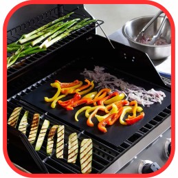 Tefloniniai grilio padėklai, skirti kepti ant grotelių