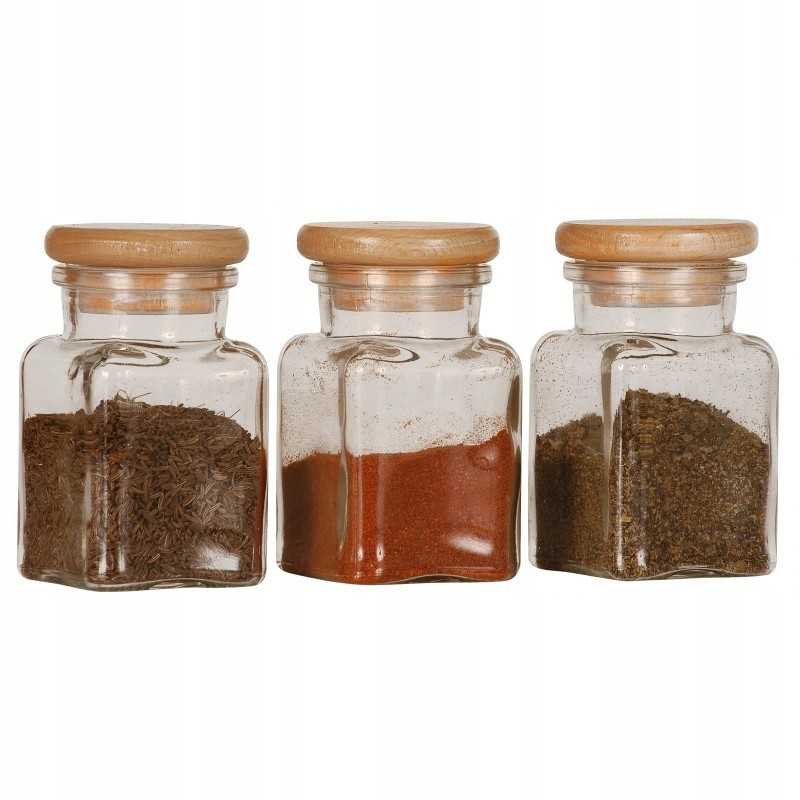 Prieskonių stiklainiai 150 ml 3 vnt - praktiški