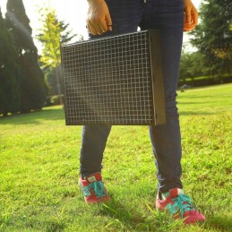 ⭐Turistinis grilis, sulankstomas mini kepsninės lagaminas + pagaliukai + žnyplės + šepetys⭐