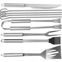 Priedai kepsninės reikmenys grilio žnyplės mentelė iešmelių dėklas